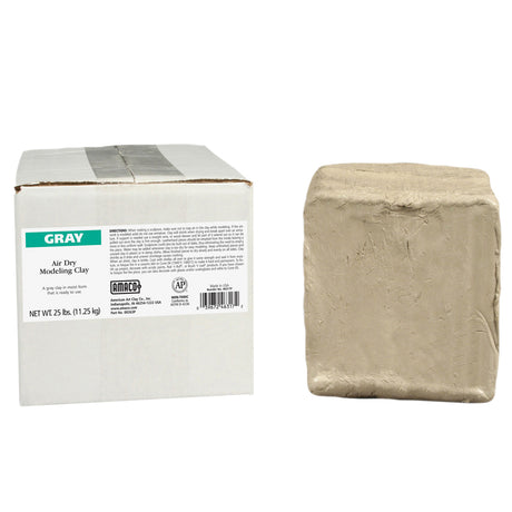 Amaco Air Dry Clay Gray 25Lb 