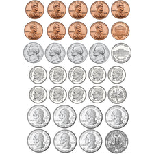 Math Die-Cut Magnets, U.S. Coins 