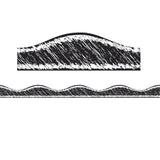 Magnetic Black Scribble Chalk Border