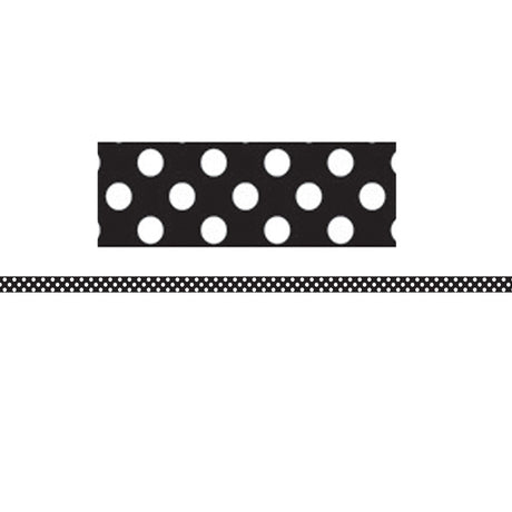 Mini Magnetic Magi-Strips, Black & White Dots