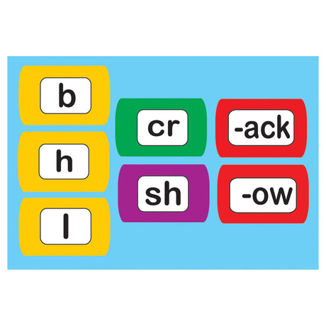 Die-Cut Magnetic Foam Word Chunking