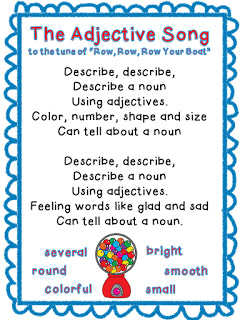 The Adjective Song! A Great Way to Review