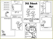 Dr. Seuss All About Me Book