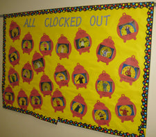 All Clocked Out - Elementary Math Bulletin Board Decoration