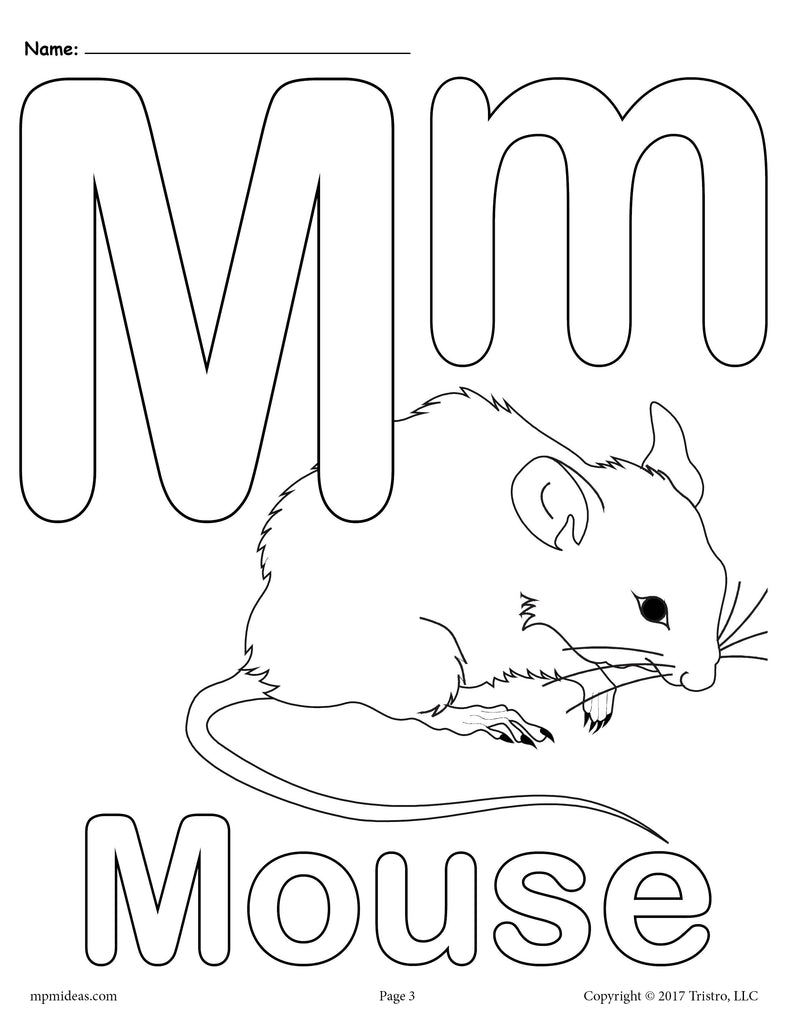 Letter M Coloring Pages Letter m coloring pages
