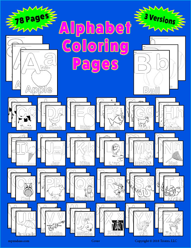 Lowercase Alphabet Coloring Page