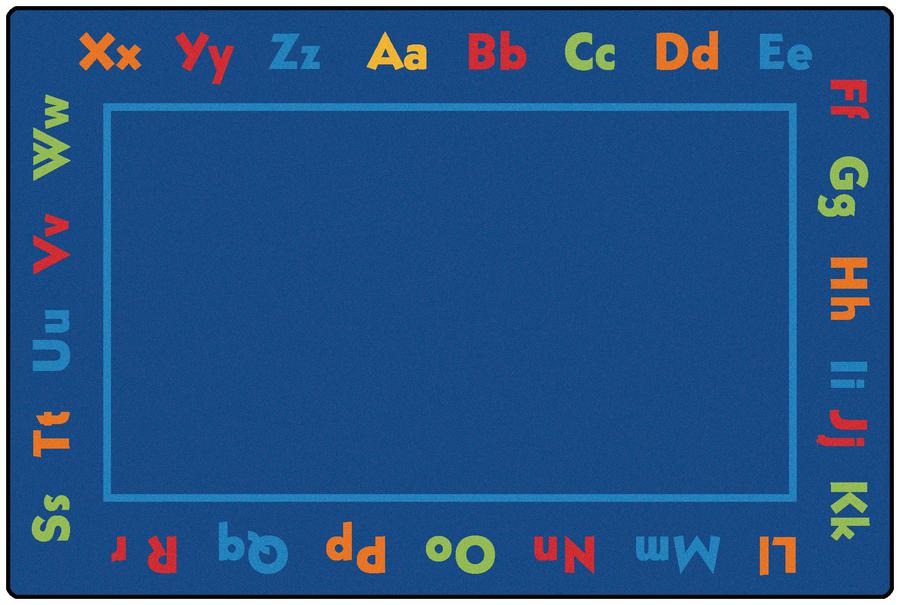 Alphabet KID$ Value PLUS Discount Classroom Rug, 6' x 9' Rectangle