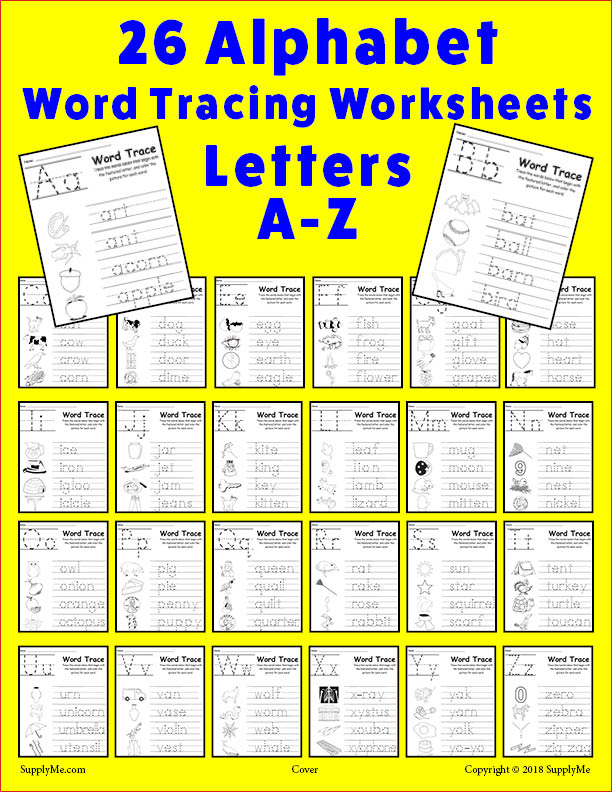 Alphabet Worksheets Bundle - 570+ Pages of Printable Alphabet Activities and Worksheets!