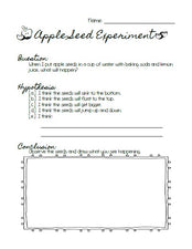 Jumping Apple Seeds - Fun Experiment with Free Printable!