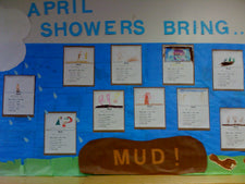 April Showers Bring...MUD! - Spring Bulletin Board