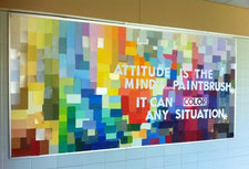 Attitude is the Mind's Paintbrush... - Motivational Bulletin Board