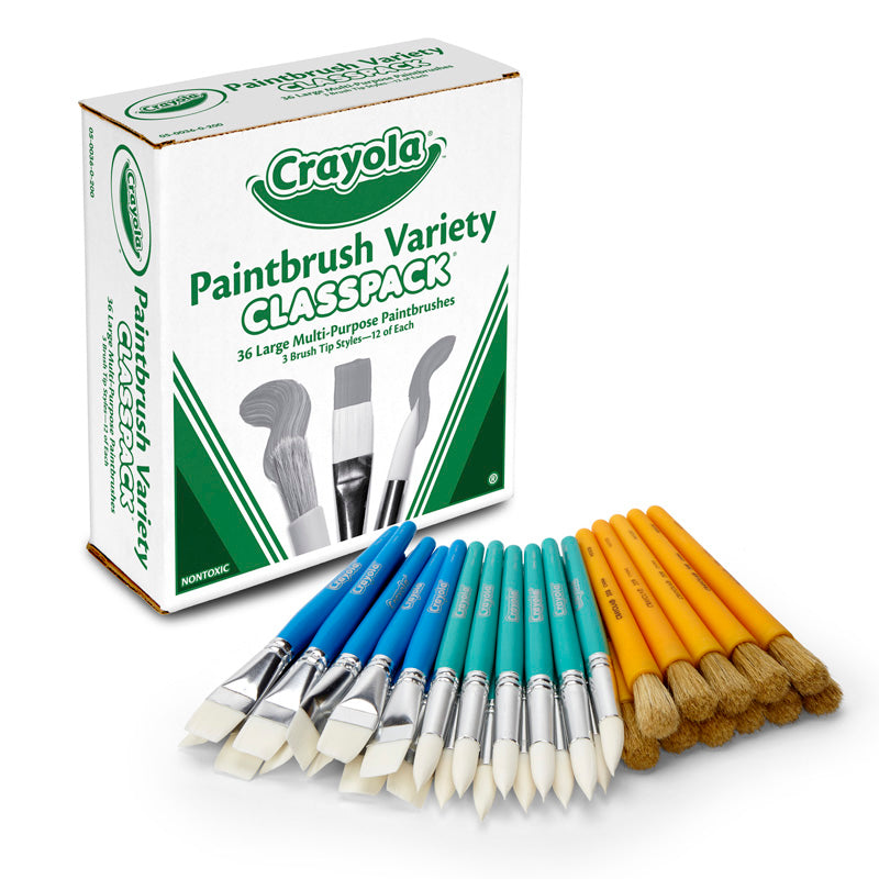 Crayola Paintbrush Variety Classpack 
