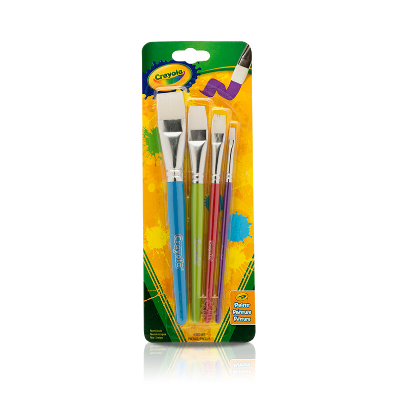 Crayola Big Paintbrush Set, 4 Count Flat 