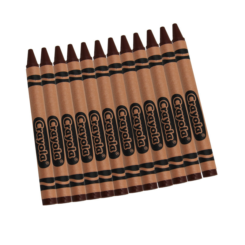 Crayola Bulk Brown Crayons, 12 Count