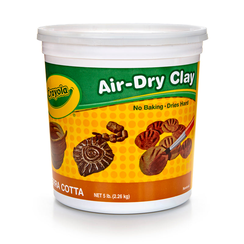 Crayola Air-Dry Clay, 5 Lb Tub Terra Cotta 