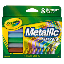 Crayola Metallic Markers, 8 Colors 