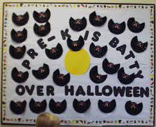 We're Batty Over Halloween! - Halloween Bat Themed Bulletin Board Idea