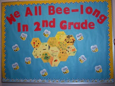 Bee Themed Community Building Bulletin Board Idea