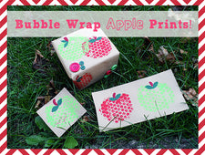 Bubble Wrap Apple Printing Craft for Kids