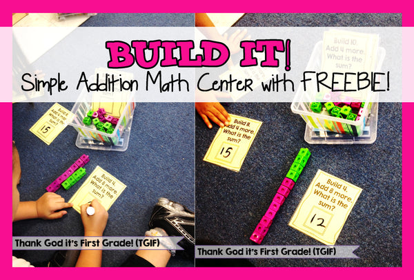 Build Math Intution Build It! - Addition Math Station with FREE Printable – SupplyMe