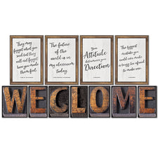 Industrial Chic Welcome Bulletin Board Set
