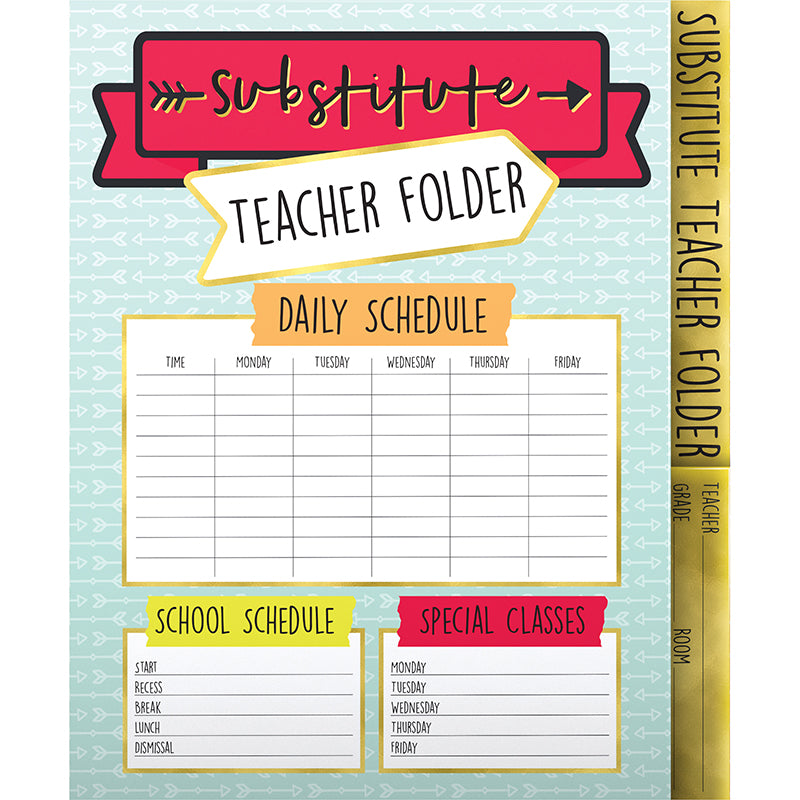 Aim High Substitute Teacher Folder 
