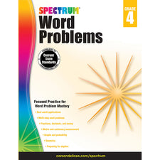 Spectrum Word Problems Workbook, Grade 4