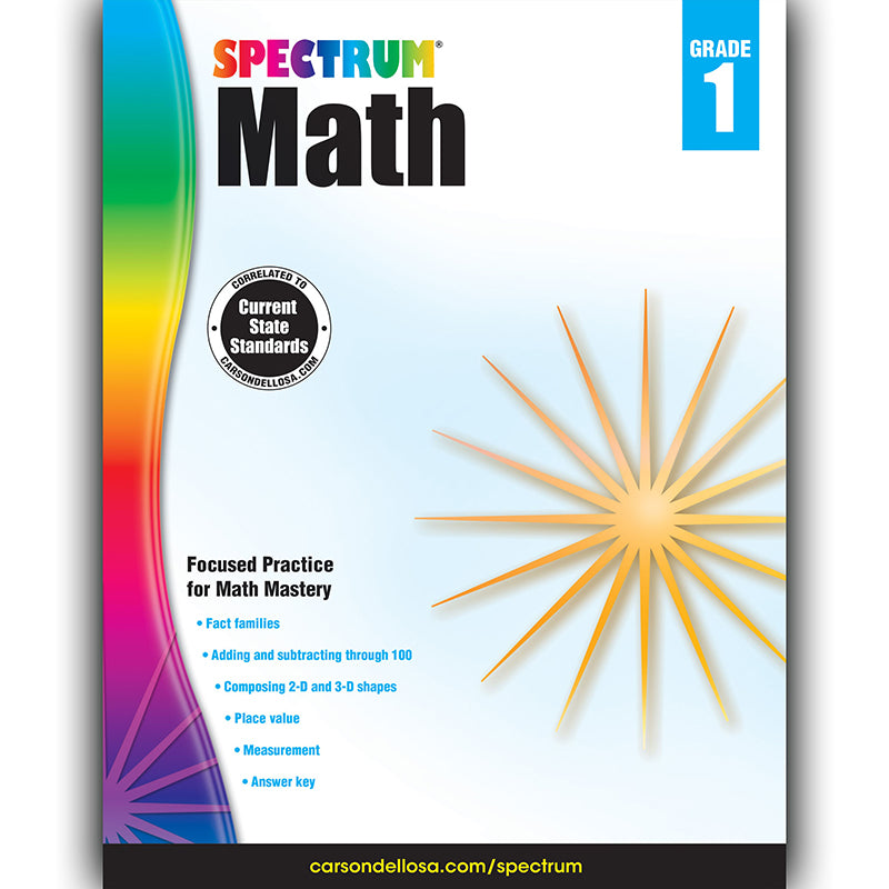 Spectrum Math Workbook, Grade 1