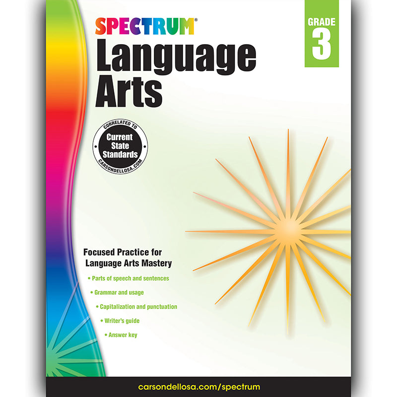 Spectrum Language Arts Workbook, Grade 3