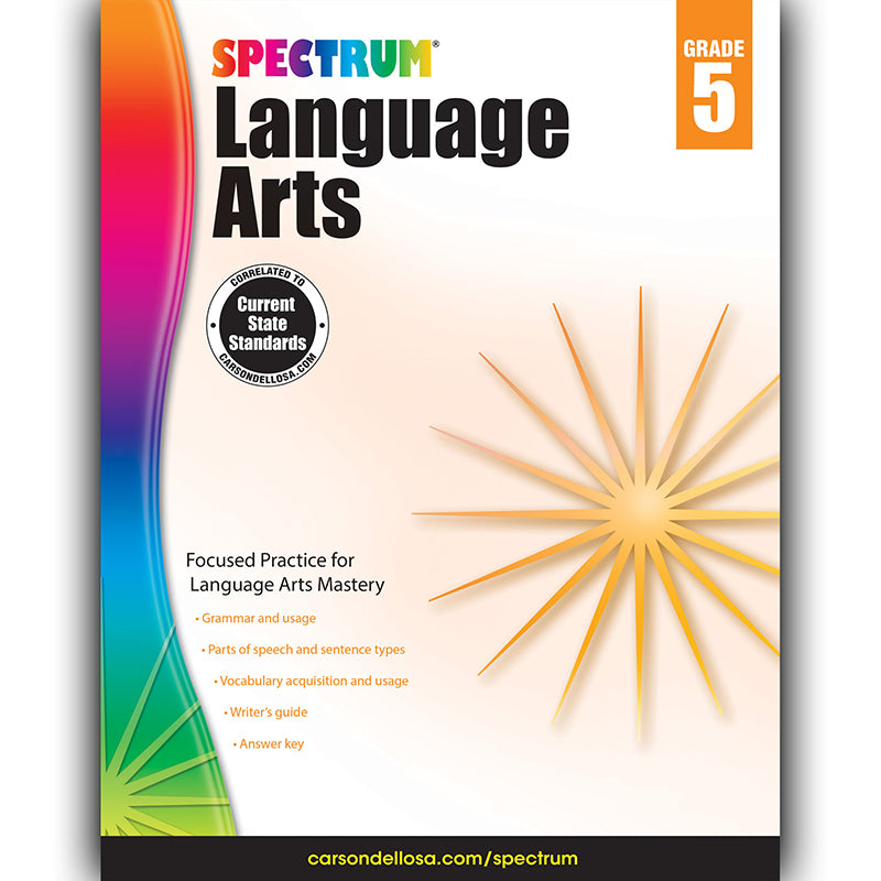 Spectrum Language Arts Workbook, Grade 5