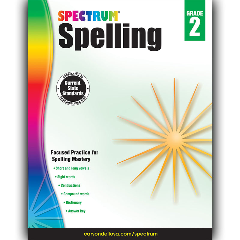 Spectrum Spelling Workbook, Grade 2