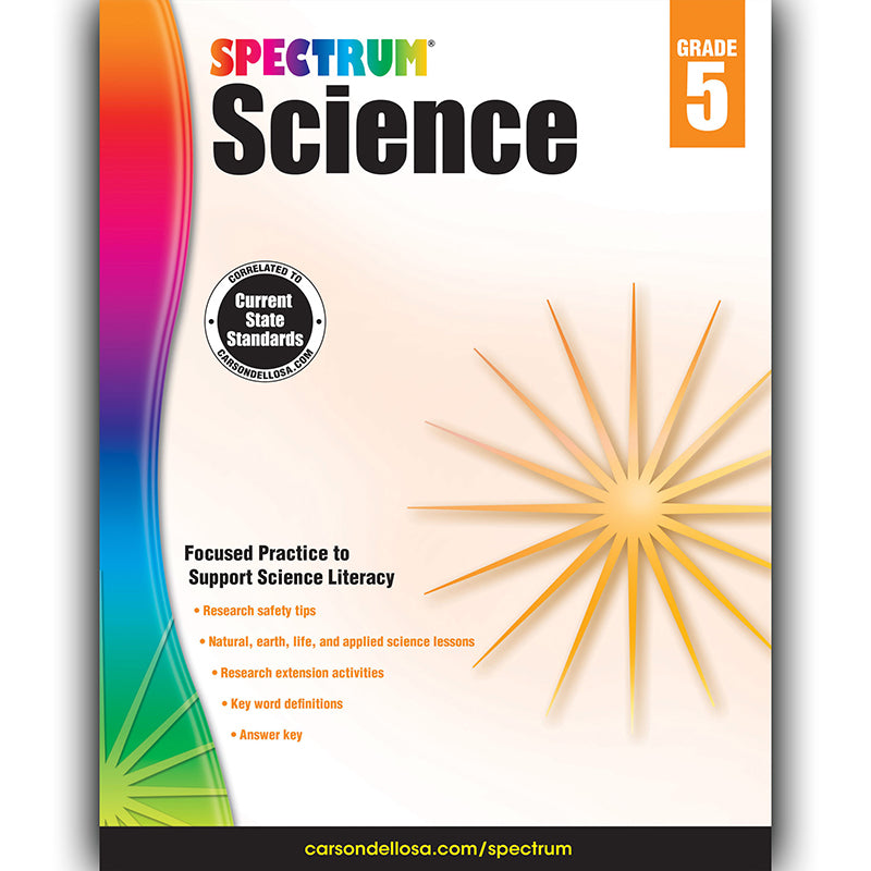 Spectrum Science Workbook, Grade 5