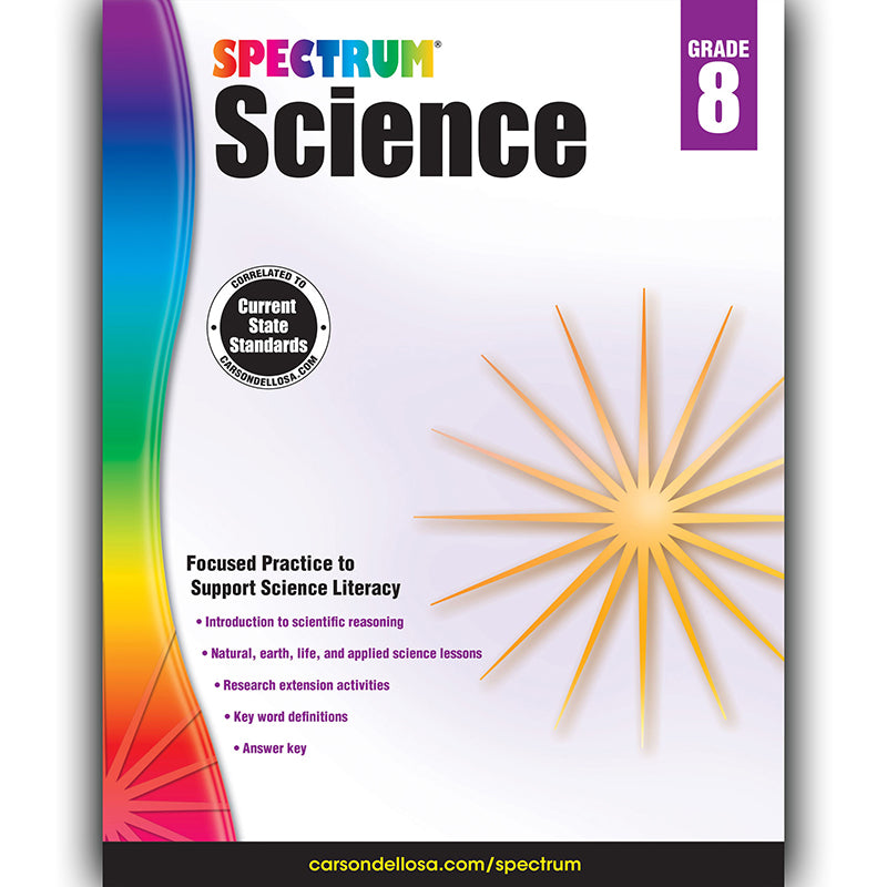 Spectrum Science Workbook, Grade 8