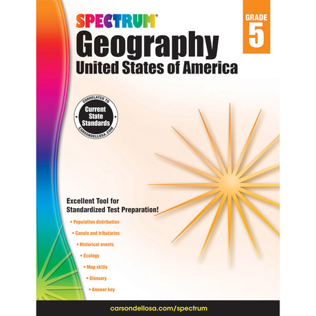 Spectrum Geography Workbook, Grade 5