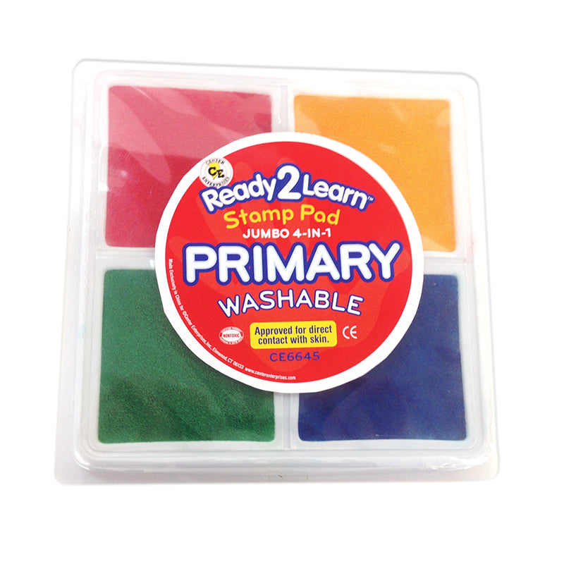 Ready2Learn™ Washable Jumbo 4-in-1 Stamp Pad, Primary