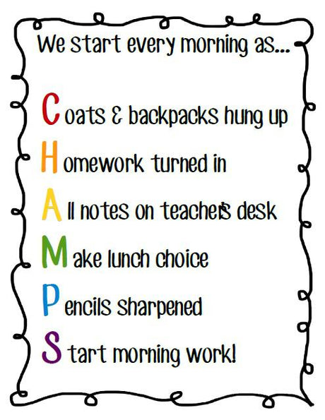Acrostics Make Classroom Management A Snap!