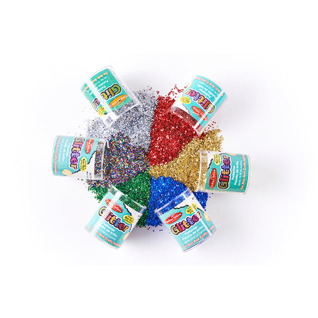 Glitter, Set of 6, Assorted Colors