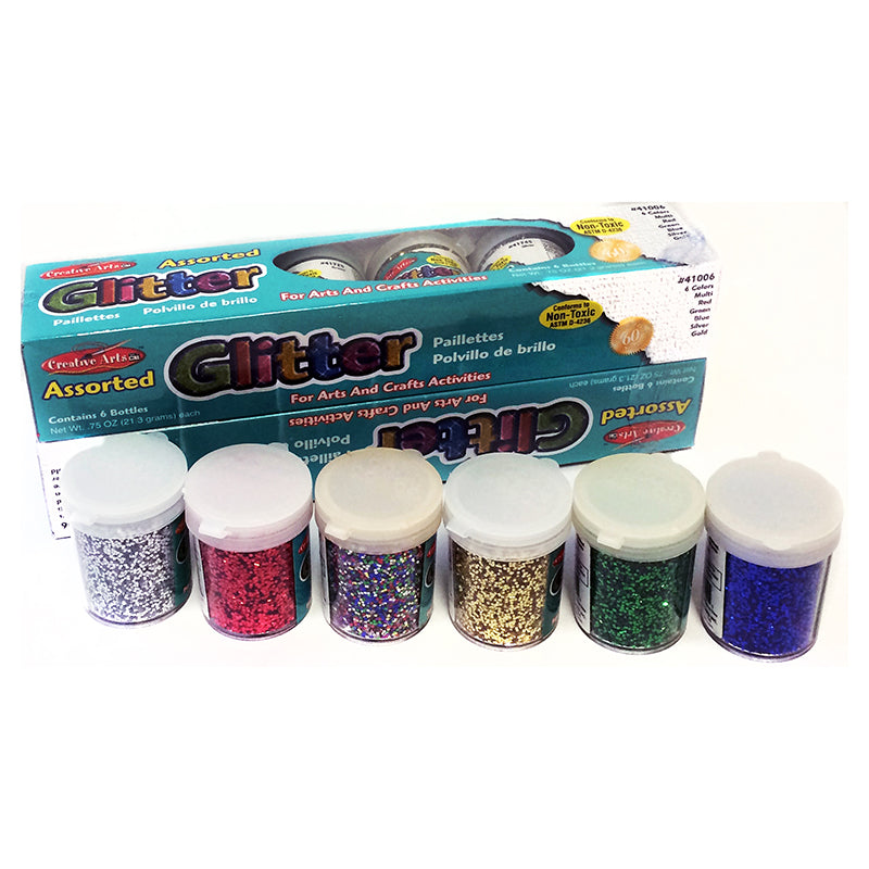 Glitter, Set of 12, Assorted Colors
