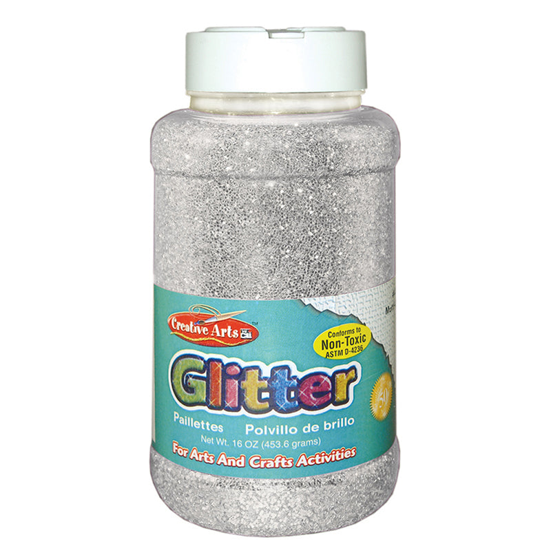 Glitter, 16 Oz Silver