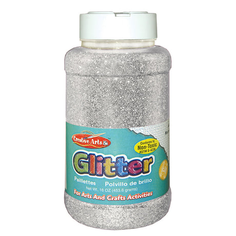 Glitter, 16 Oz Silver