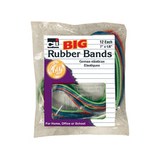 Big Rubber Bands, 7 x 1/8", 12Pk