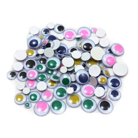 Wiggle Eyes, Peel 'n Stick, Assorted Sizes & Colors