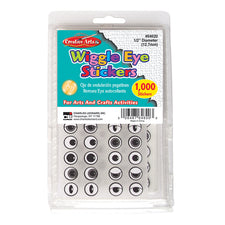 Wiggle Eyes Stickers, Black