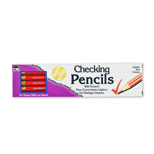 Checking Pencils, Red with Eraser