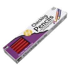 Checking Pencil, Red & Blue