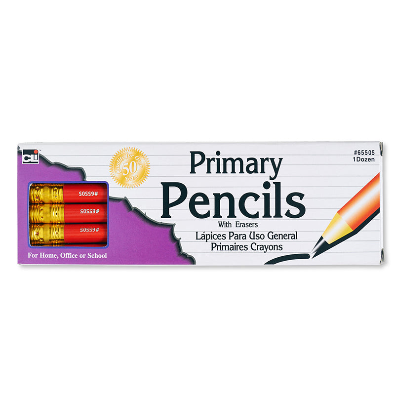 Primary Pencils (with Eraser)