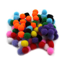 Pom-Poms, 1/2" Assorted Colors