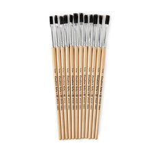 Easle Brushes, 1/4" Wide, Stubby Handle