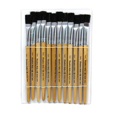 Easle Brushes, 1/2" Wide, Stubby Handle