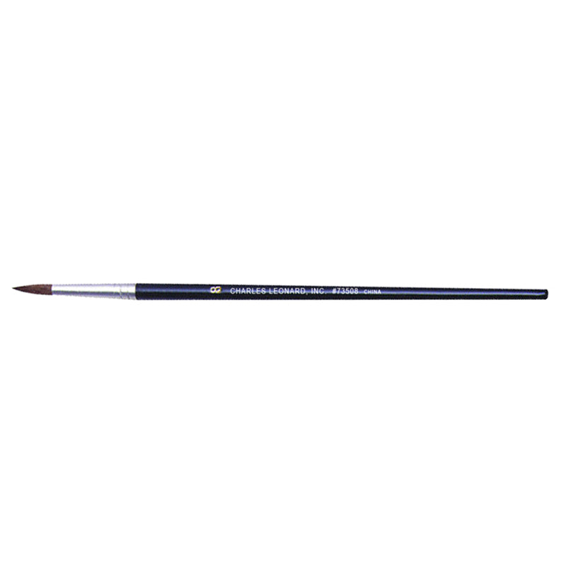 Water Color Pointed Round Brushes, Size #8 (13/16"), Long